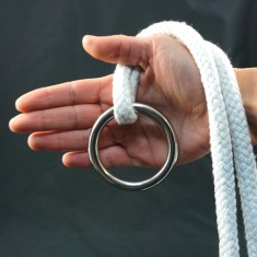 Stainless Steel Ring for Ring on Rope - 65mm x 8mm by PropDog